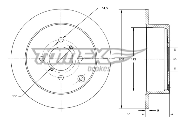 TOMEX Brakes TX 72-19...